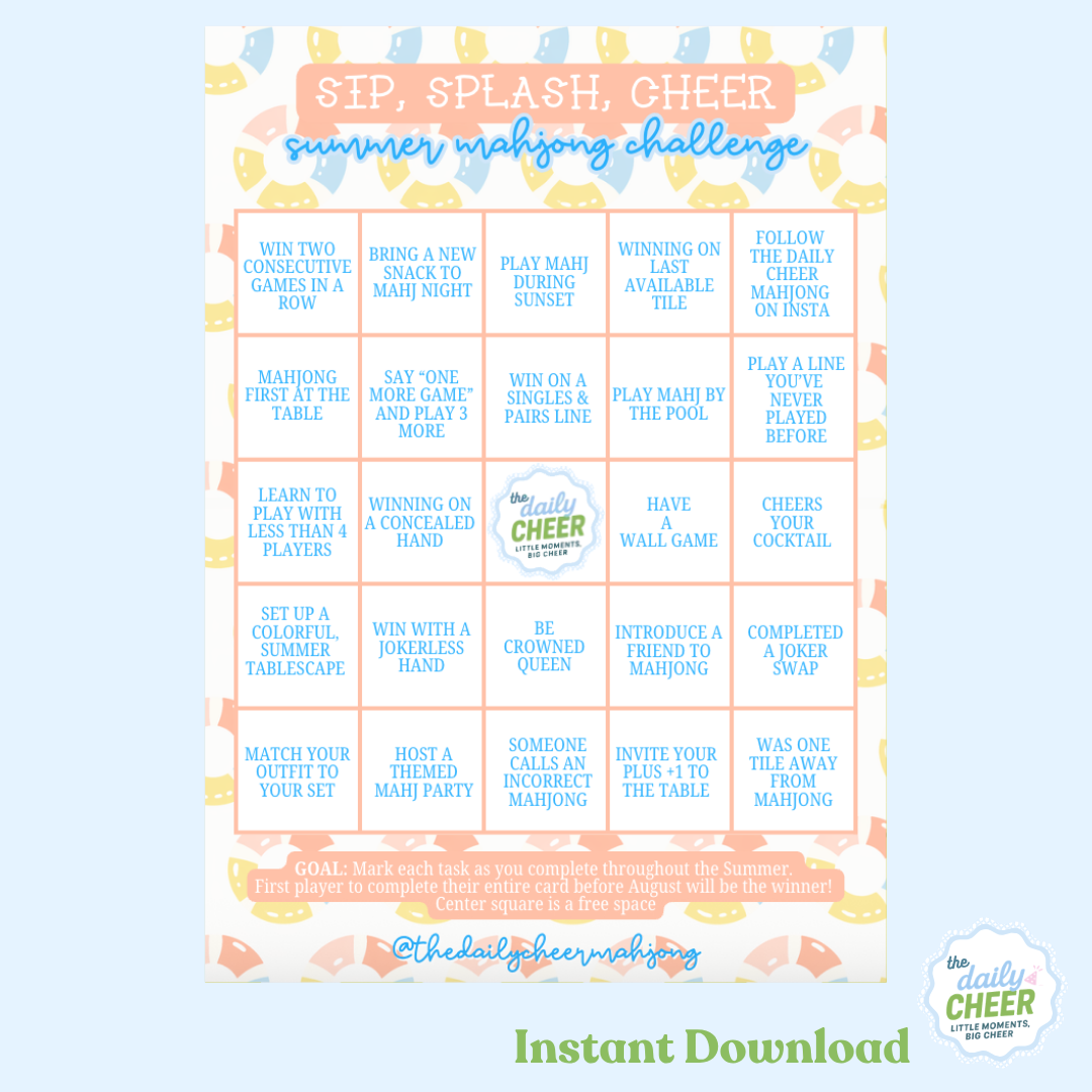 Summer Mahjong Challenge Card