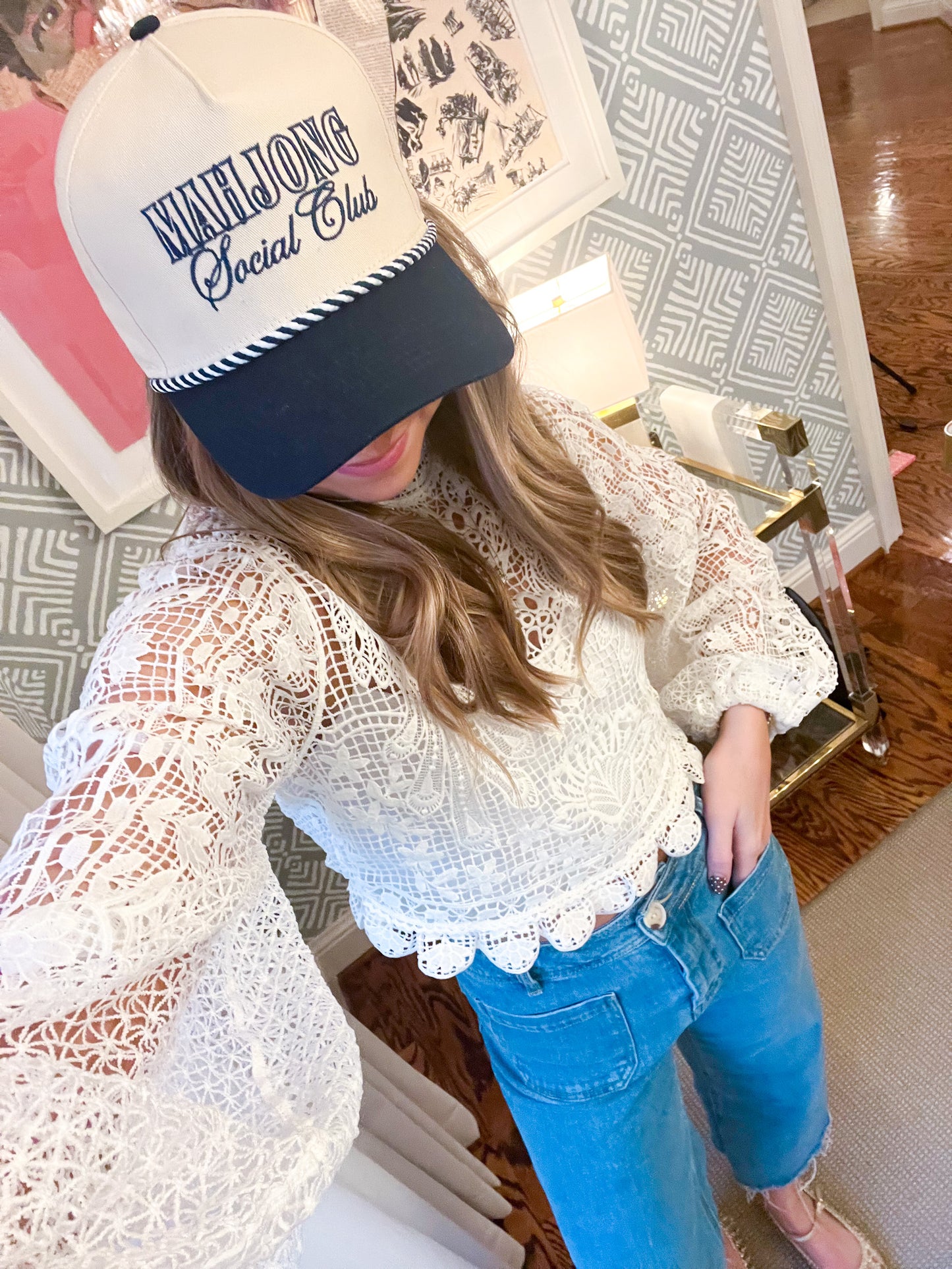 Mahjong Social Club Hat