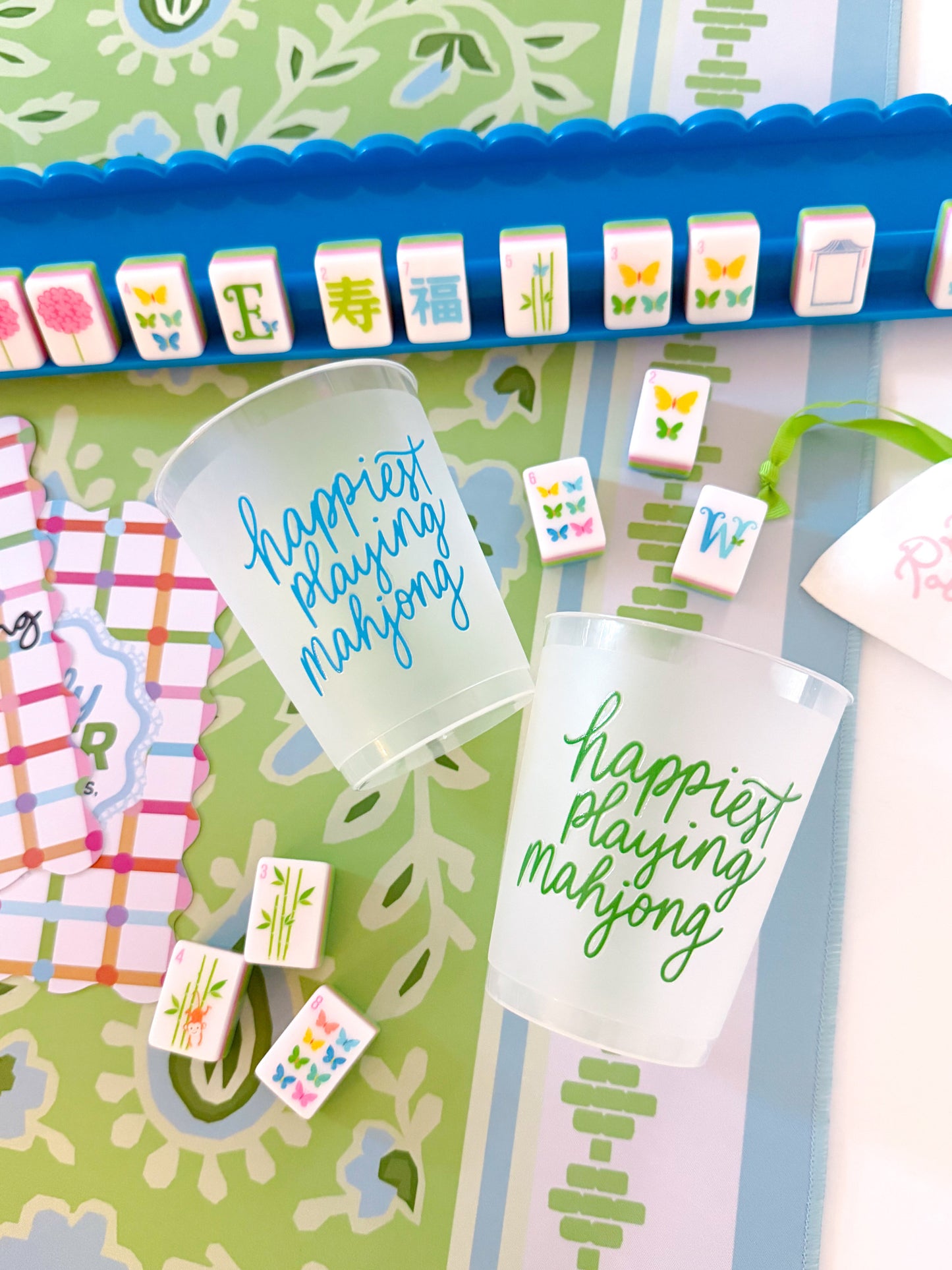 Happiest playing mahjong Shatterproof Cups