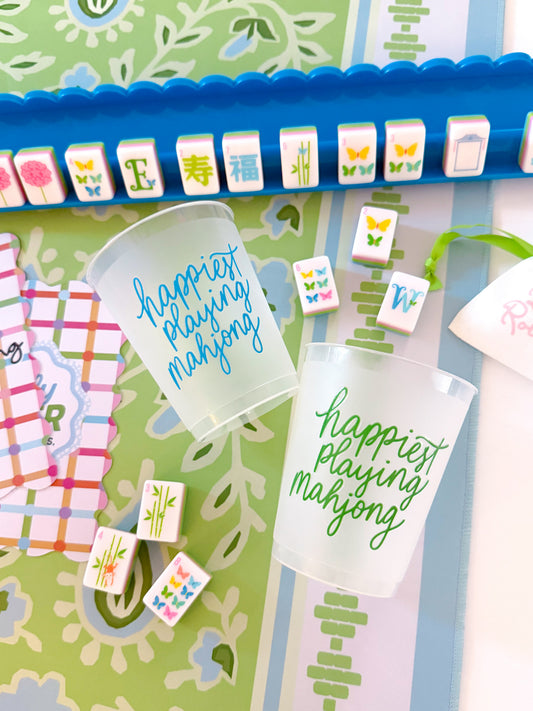 Happiest playing mahjong Shatterproof Cups
