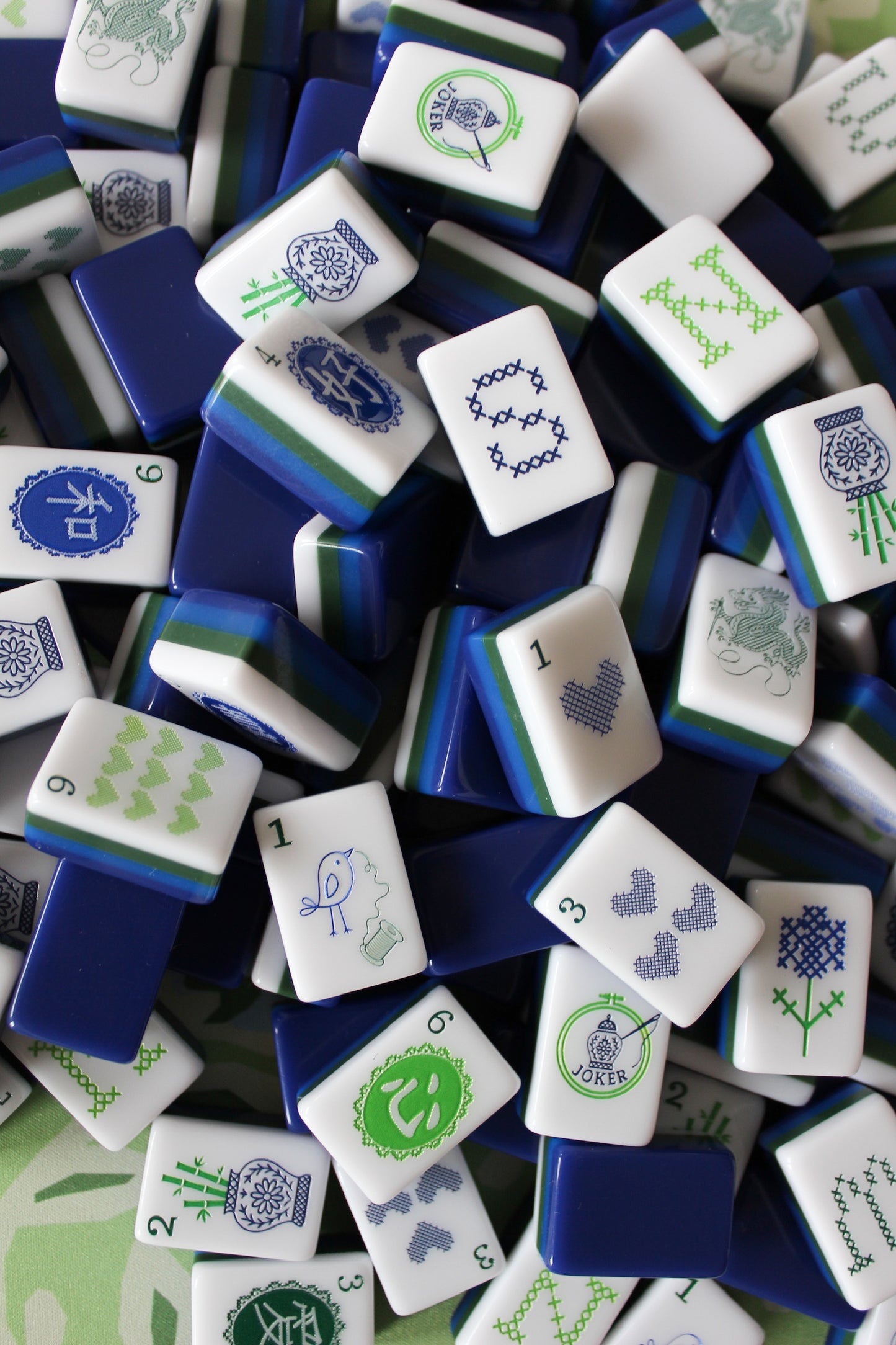 SEPTEMBER PRE-ORDER: The Cheerfully Stitched Mahjong Tiles