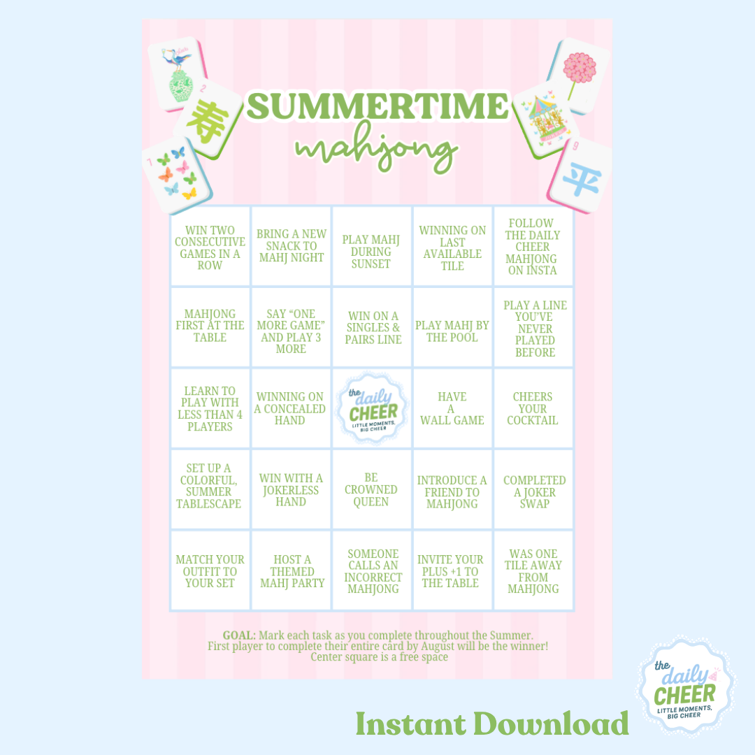 Summer Mahjong Challenge Card
