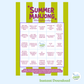 Summer Mahjong Challenge Card