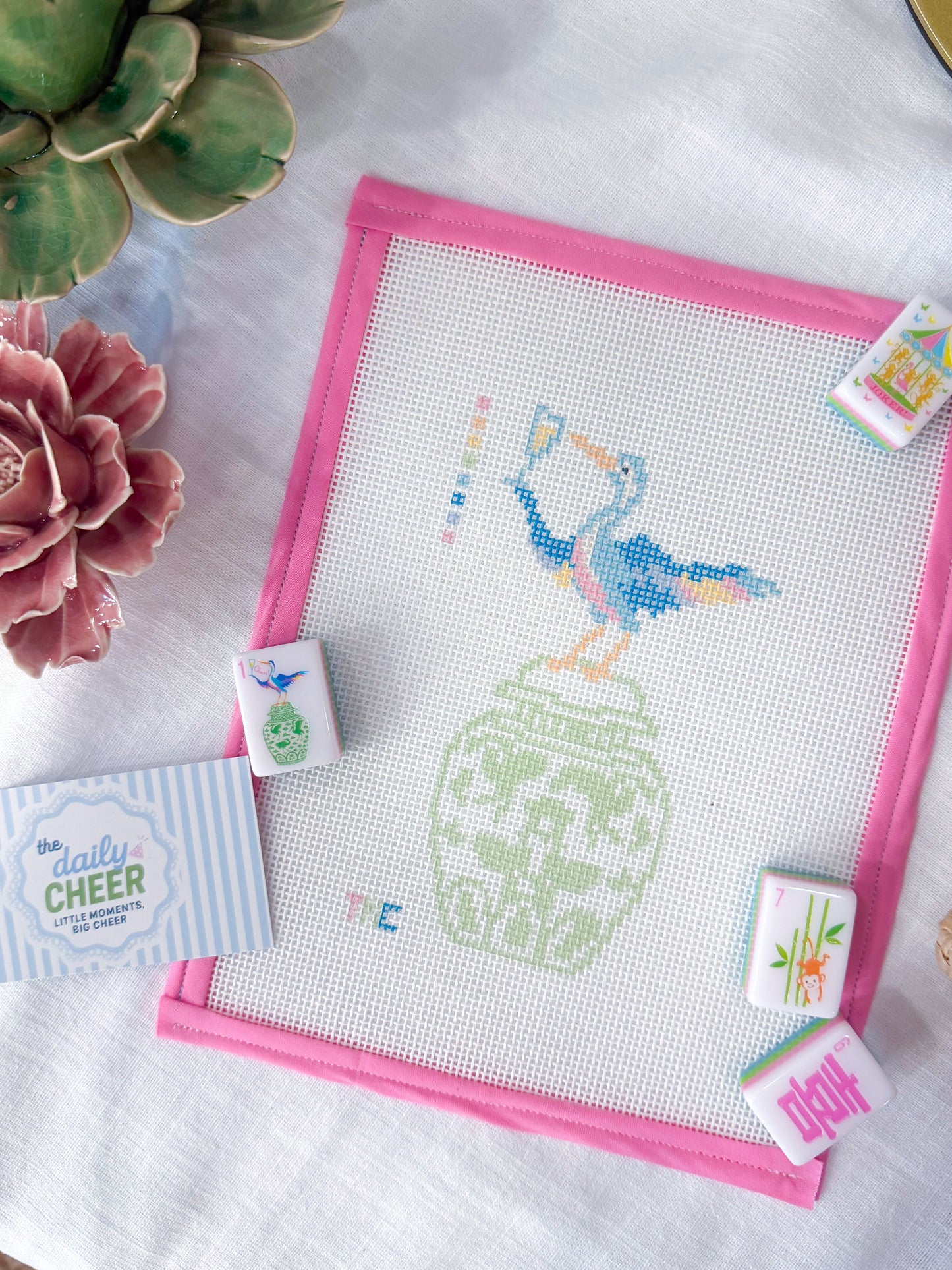 Bam Bird Needlepoint Canvas