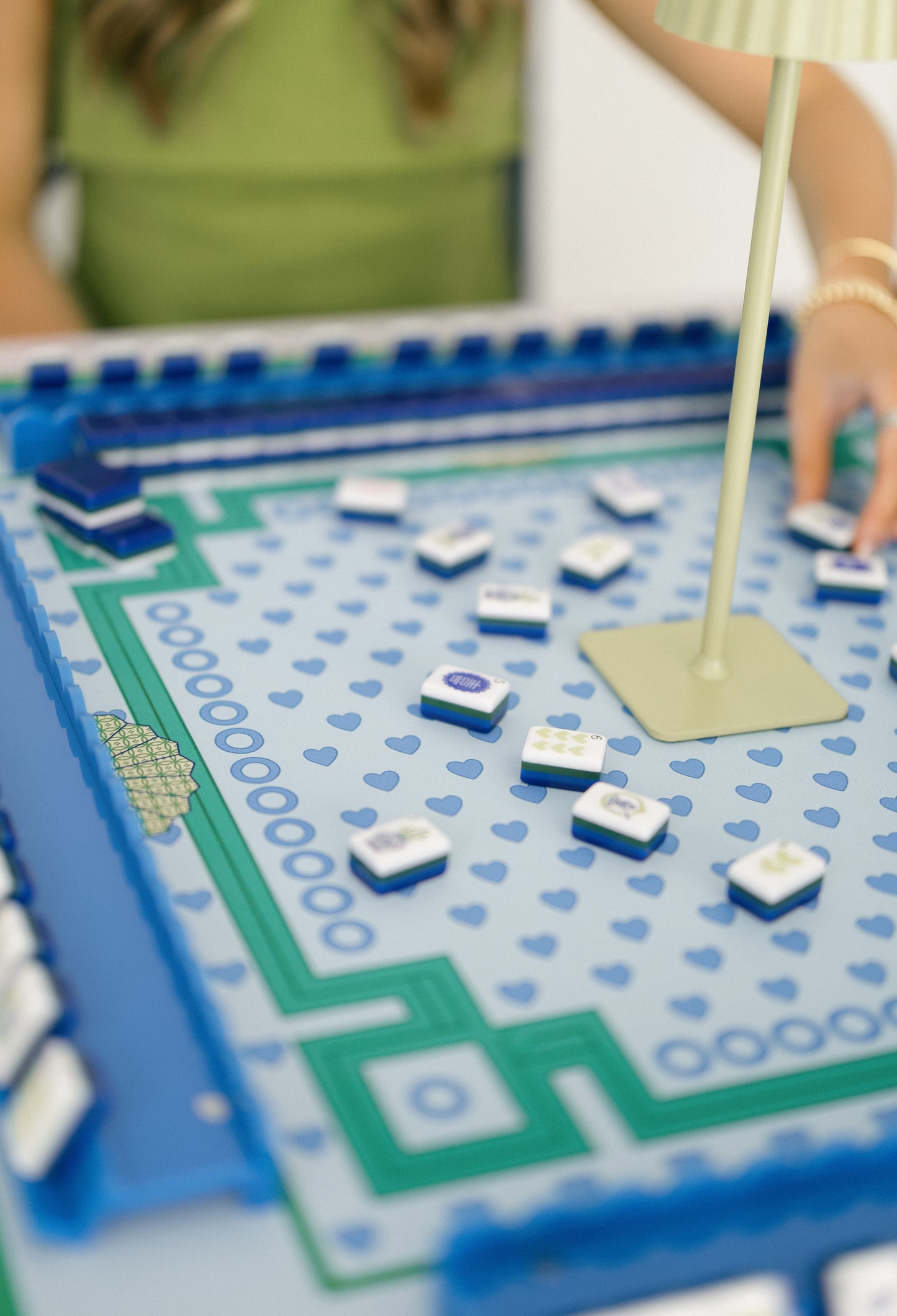 The Stitched Hearts Mahjong Mat