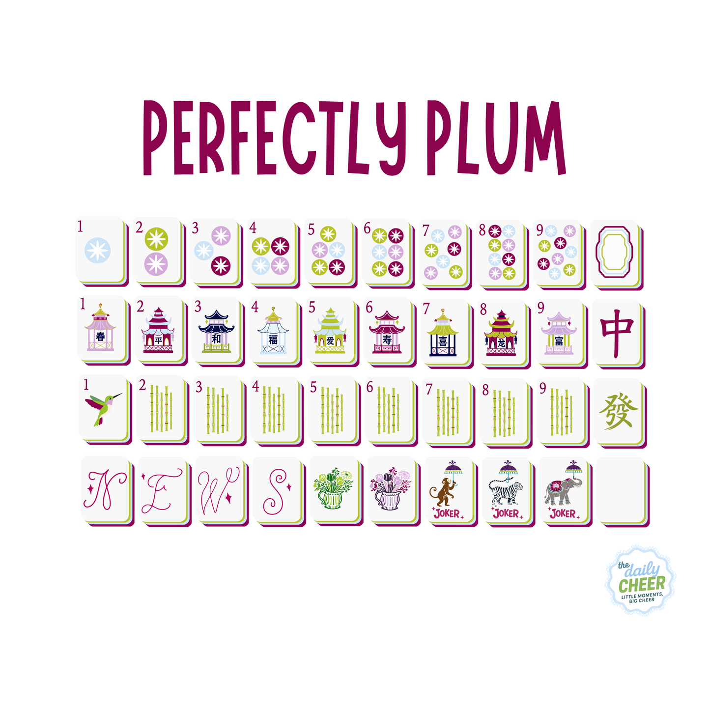 SEPTEMBER PRE-ORDER: Perfectly Plum Tiles