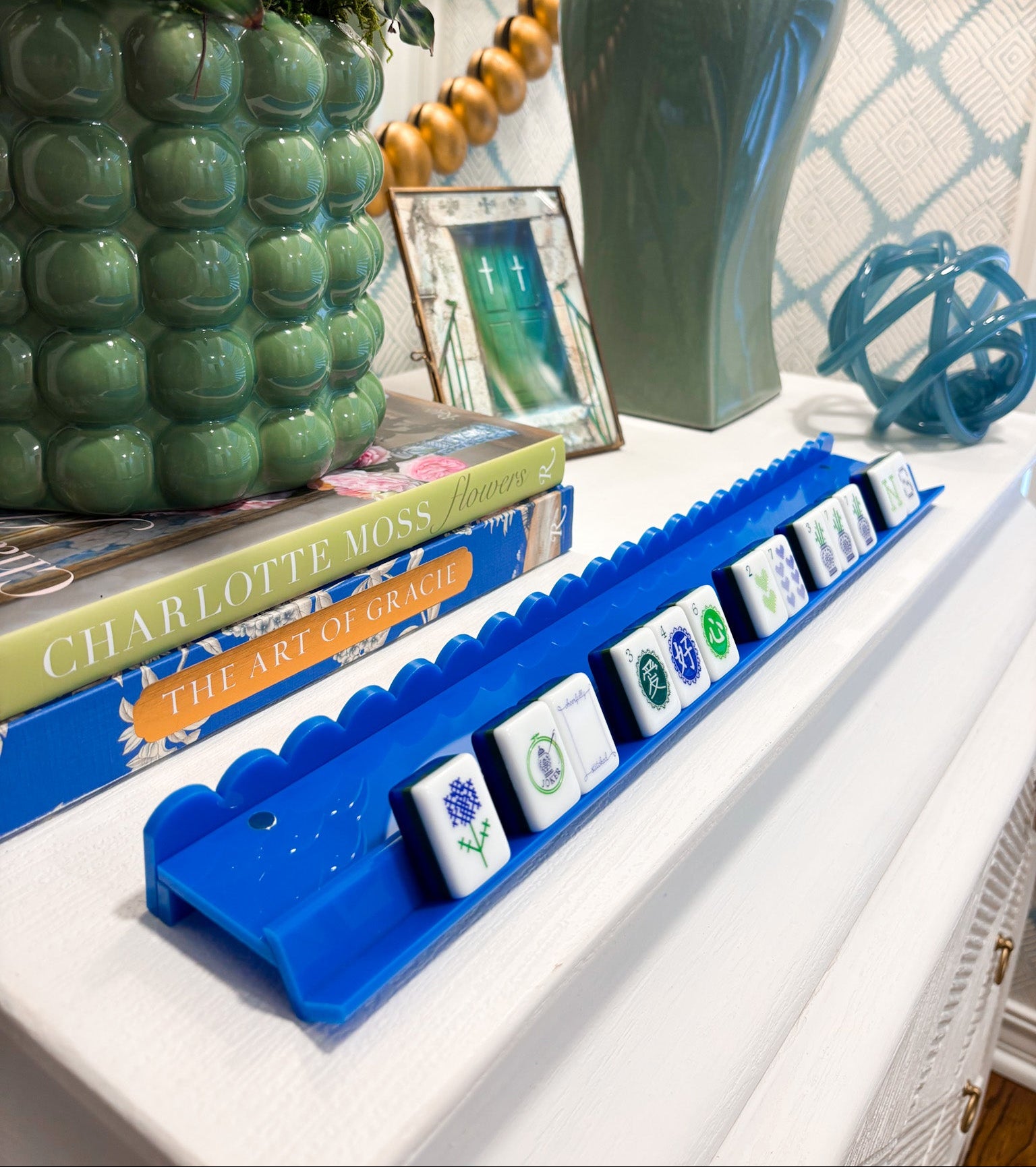 PRE-ORDER: True Blue Scallop Rack & Pusher Set (Set of 4) – The Daily Cheer