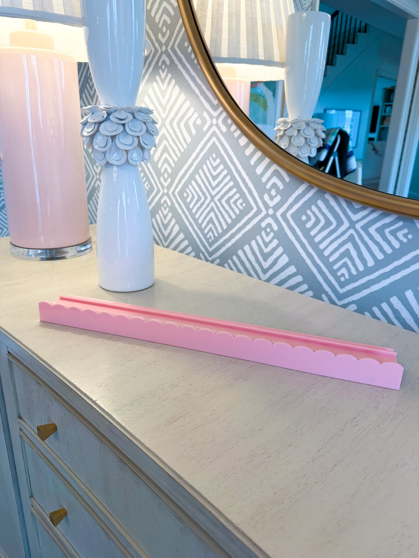 PRE-ORDER: Blush Scallop Rack & Pusher Set (Set of 4)