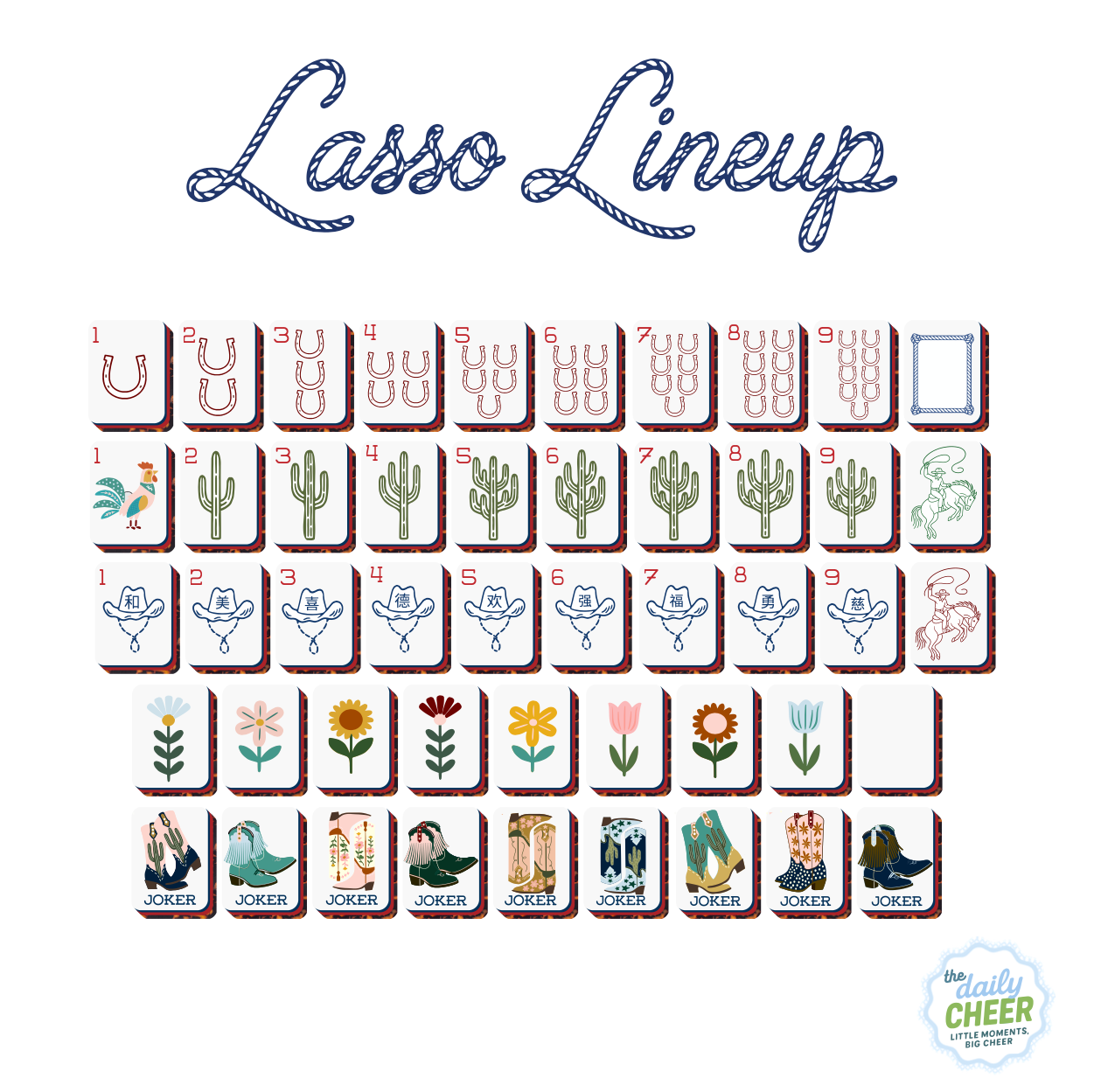 PRE-ORDER: The Lasso Lineup Mahjong Tiles